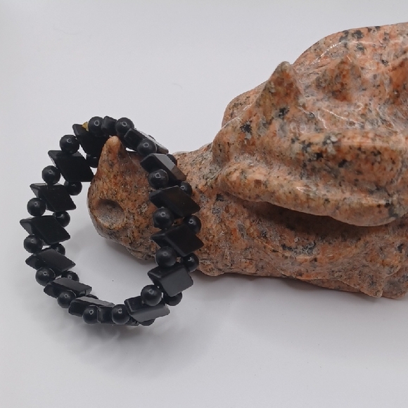 Jewelry - Onyx Beaded Stretch Bracelet